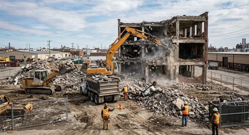 Commercial demolition service project in El Paso, TX
