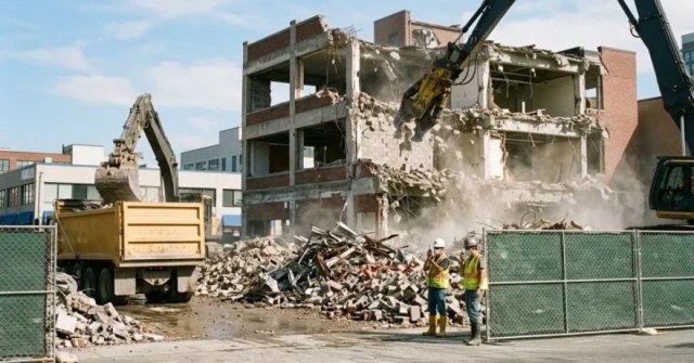 Commercial property prepared for demolition and future redevelopment in El Paso, TX